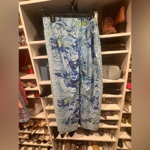 Lilly Pulitzer Oceanic Blue Wide Leg Palazzo pant
